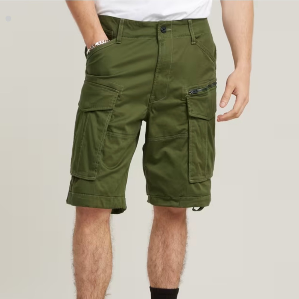 G-Star Olive Green Cargo Shorts